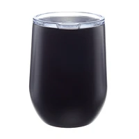 Black and White Celebrate Wine Tumbler, 12 oz.