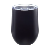 Black and White Celebrate Wine Tumbler, 12 oz.