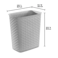 Sterilite 5.8 Gal. Weave Wastebasket