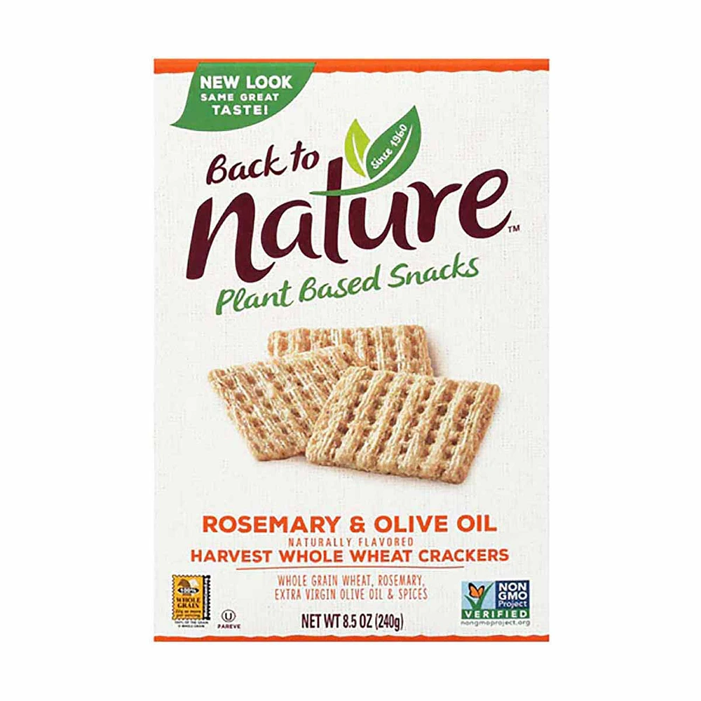 Back to Nature Organic Rosemary & Olive Oil Stoneground Wheat Crackers, 6 oz.