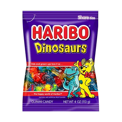 Haribo Dinosaurs Gummy Candy, 4 oz.