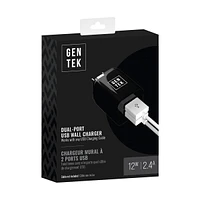 GENTEK Dual-Port USB Wall Charger