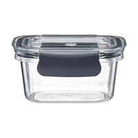 Gourmet Kitchen Airtight Food Container with Gray Lid, 12 oz.