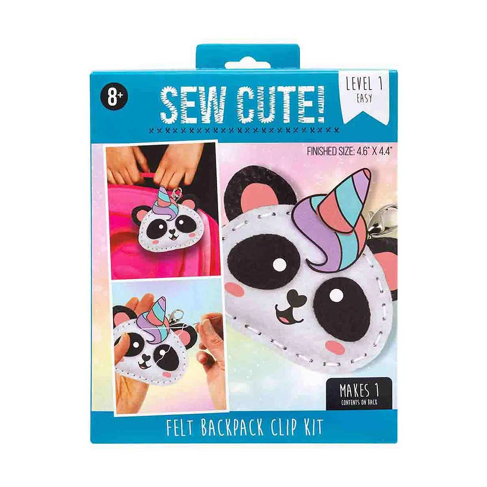 Sew Cute Crafting Felt Backpack Clip Kit