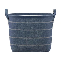 Felt Storage Basket Navy, Medium