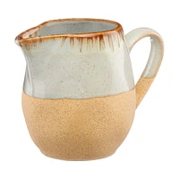 Ceramic Glazed Two-Tone Mini Pitcher