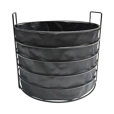 Black Round Metal Basket