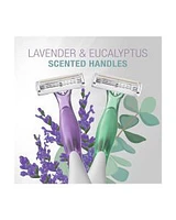 BIC Soleil Escape Women's Disposable Razors With 3 Blades - Lavender & Eucalyptus, 4ct