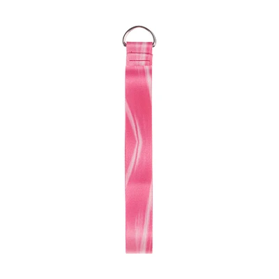 Yoga Mat Strap with Metal D-Ring, Dark Pink