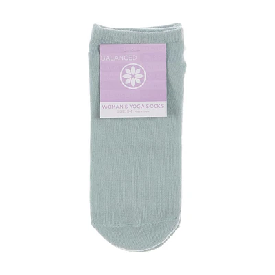 Balanced Non-slip Women's Yoga Socks, Gray