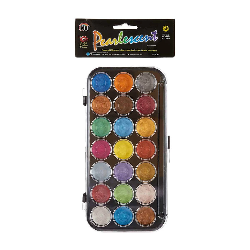 Niji Pearlescent Watercolor, 21 Count