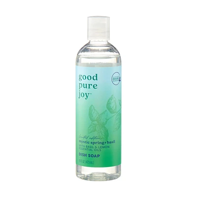 Good Pure Joy Plant-Derived Mystic Spring + Basil Dish Soap, 16 oz