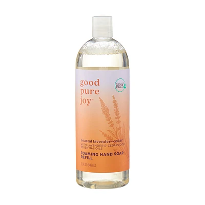 Good Pure Joy Plant-Derived Coastal Lavender + Cedar Foaming Hand Soap