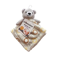 Cribmates Soft Plushy Teddy Bear Blankie Pal