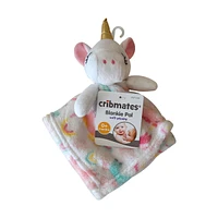 Cribmates Soft Plushy Unicorn Blankie Pal