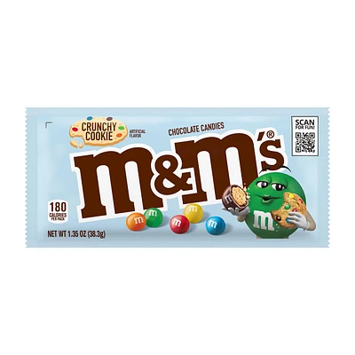 M&M's Crunchy Cookie Milk Chocolate Candy, 1.35 oz