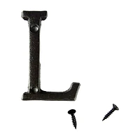 Make Shoppe Cast Iron Alphabet L, Black