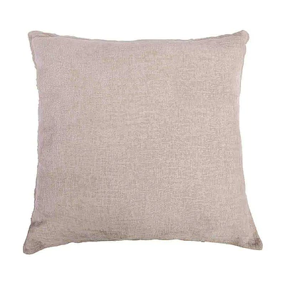 Decorative Square Pillow, Cream, 18 in x 18 in