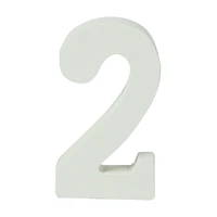 Make Shoppe Wooden Number 2, White