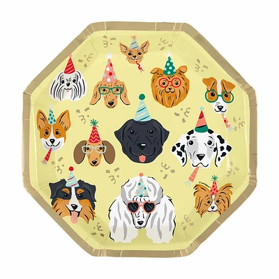 Pawty Time Birthday Party Plates, 8 ct, 8.25 in