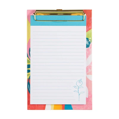 Hardcover Tear-off Notepad, Floral