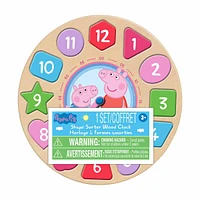 Shape Sorter Wood Clock, Assortment