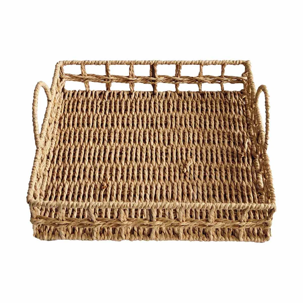 Natural Rope Woven Basket, Square