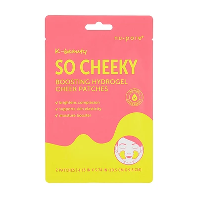 Nu-Pore K-Beauty So Cheeky Boosting Hydrogel Cheek Patches, 2 Count