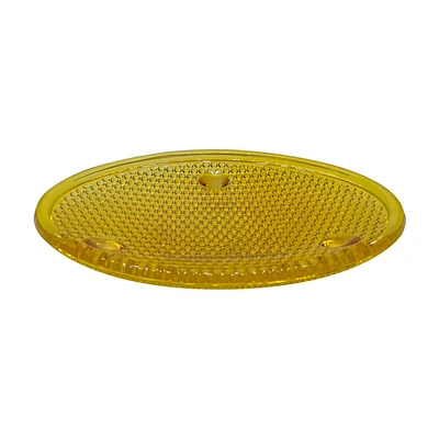 Embossed Vintage Soap Dish, Yellow