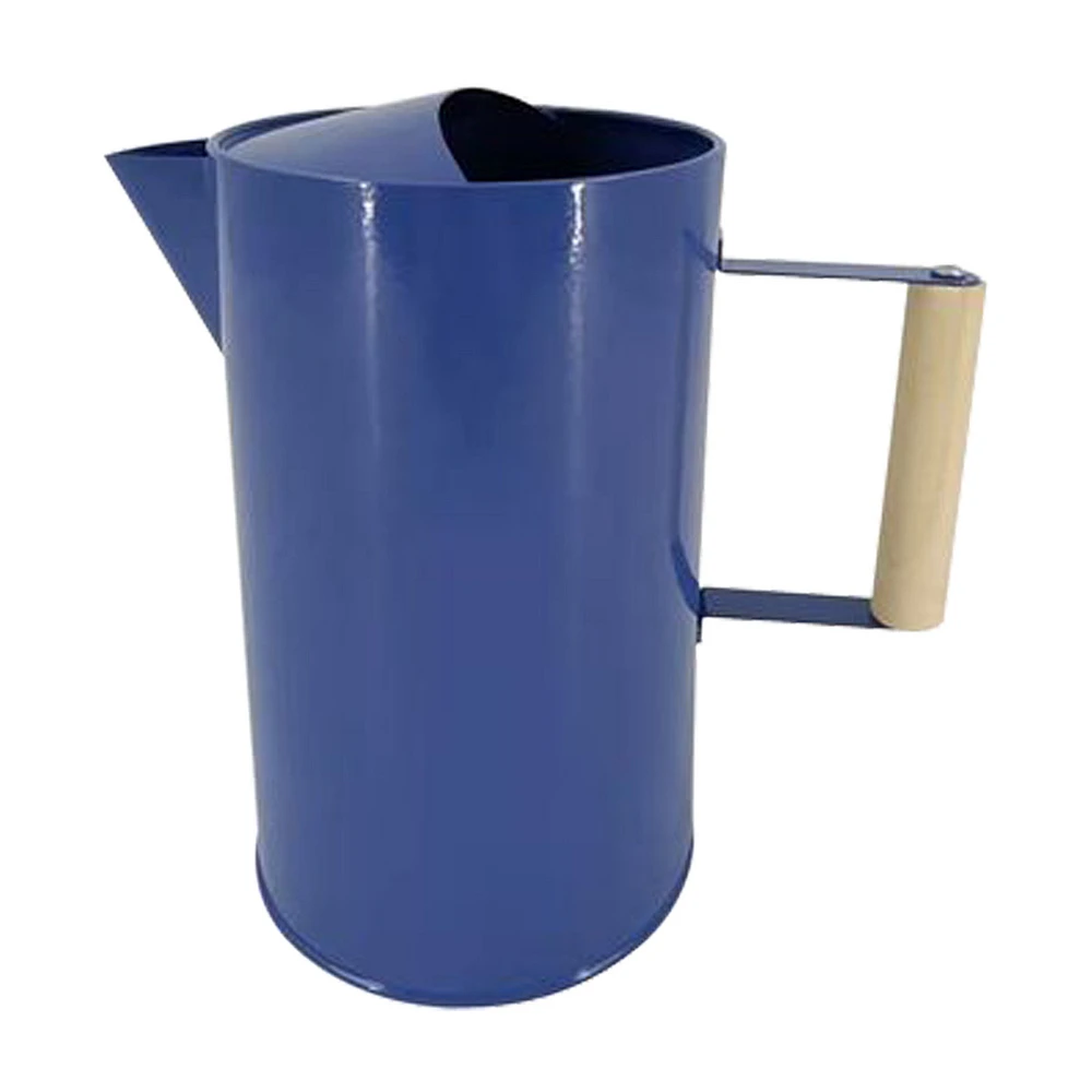 Metal Watering Can with Handle, Blue