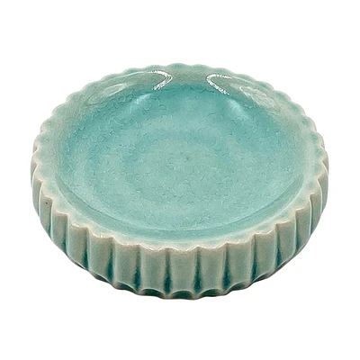 Ceramic Soap Dish, Teal