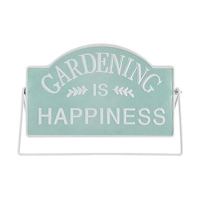 'Gardening is Happiness' Table Sign