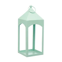 Decorative Small Metal Lantern, Green