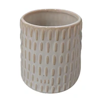 Embossed Bathroom Ceramic Tumbler