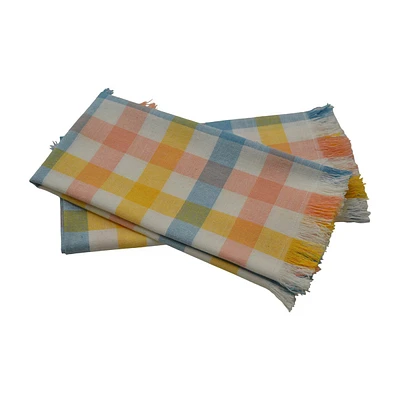 Easter Plaid Cotton Napkin, 2 Count