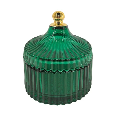 Glass Container, Emerald