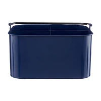 Blue Utensil Caddy with Handle