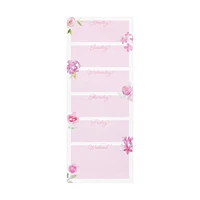 Floral Weekly List Pad