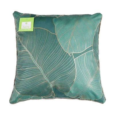 Leaf Print Pillow