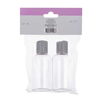 Beauty Plastic Travel Bottles, Gray