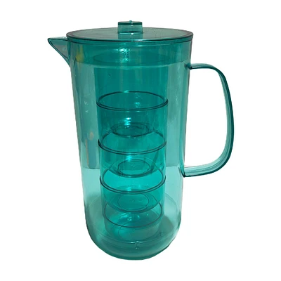 Plastic Pitcher, Eggshell Blue