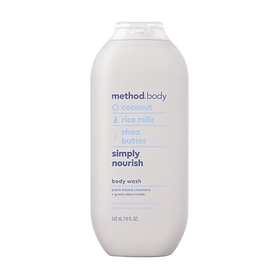 Method Body Wash, Simply Nourish, 18 fl oz