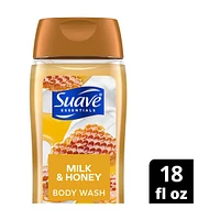 Suave Milk & Honey Gentle Body Wash, 18 fl oz