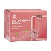 GENTEK Clip-On Desk Fan