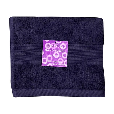 Cotton Hand Towel, Blue, 16 in x 26 in
