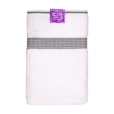 Signature Cotton Oversized Bath Towel, White, 32 in x 64 in