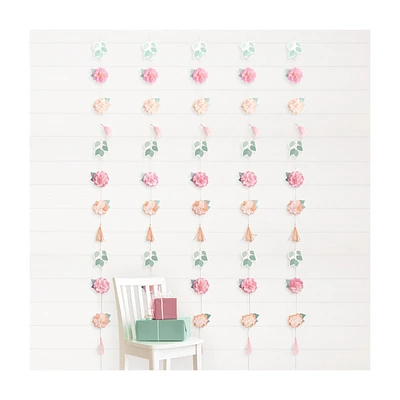 Flower & Tassel Garland Backdrop Kit