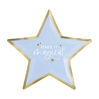 Dainty Unicorn Star Shaped Party Plates, 10.25 in, 8 ct