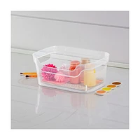 Sterilite Open Plastic Bins, Set of 2, Small