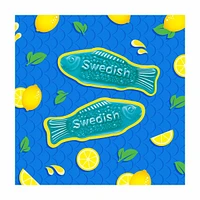 Swedish Fish Blue Raspberry Lemonade Soft & Chewy Candy, 8.04 oz